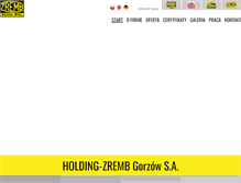 Tablet Screenshot of holding-zremb.pl